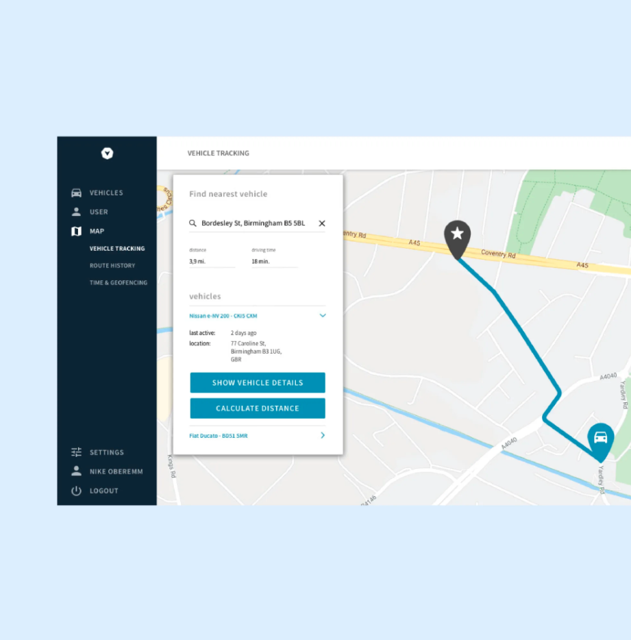 Route planning from a fleet software company
