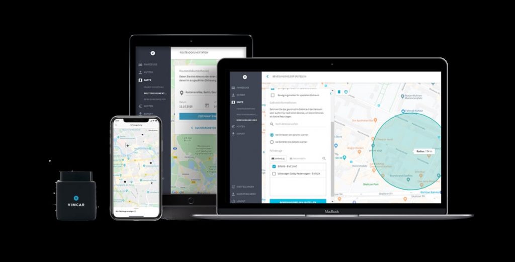 Vimcar Fleet Geo fleet product software and hardware
