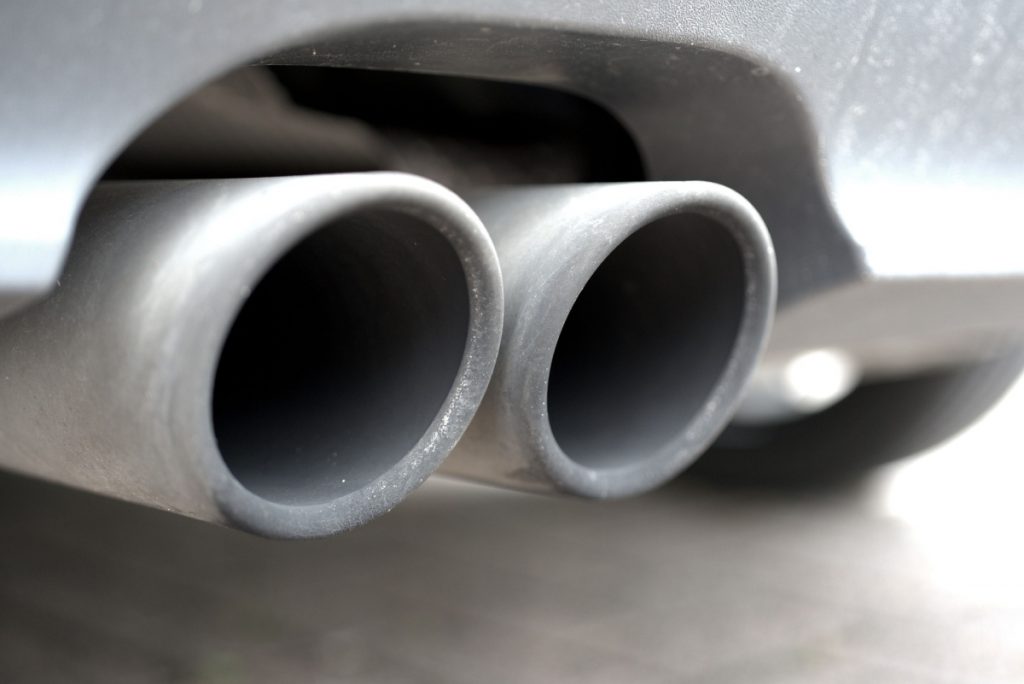 Exhaust pipe of a car