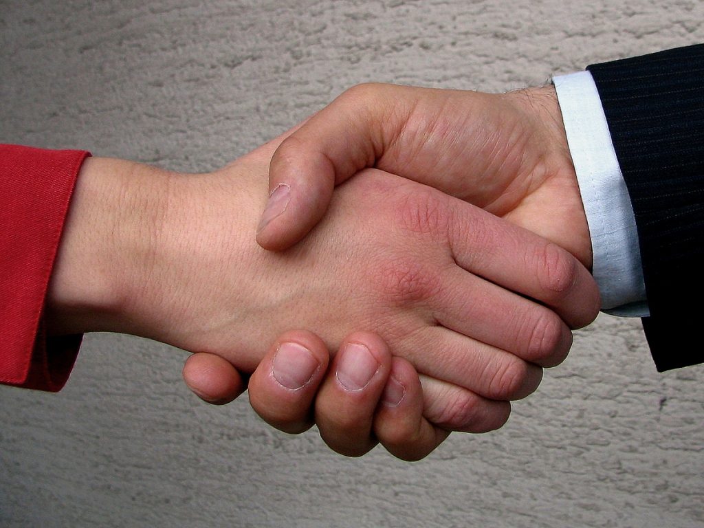 A handshake