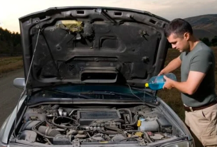 A car being fixed