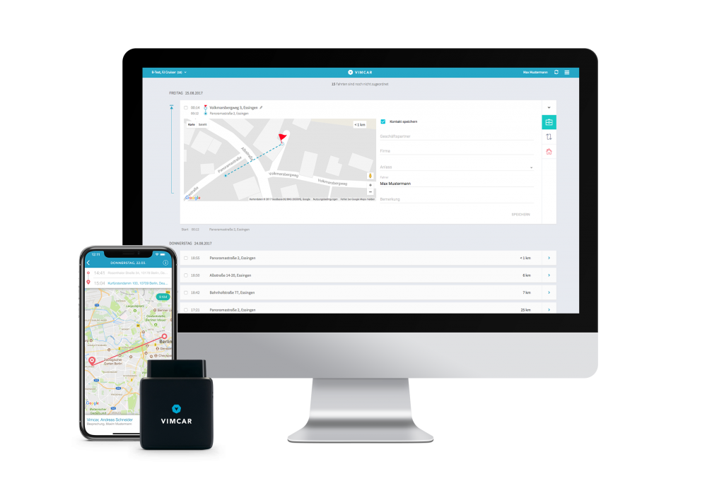 Fahrtenbuch App für Smartphone und Desktop