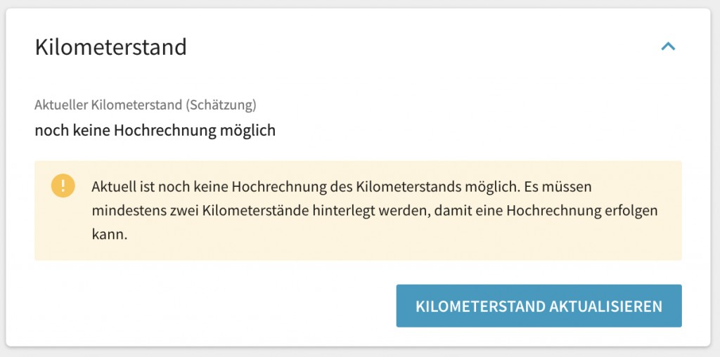 Detailansicht eines Fahrzeugs ohne Kilometerstand.